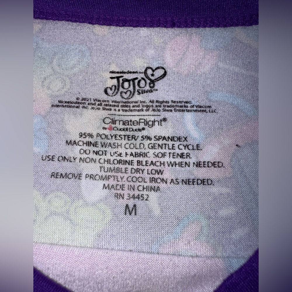 Jojo Siwa jammies from climate right by cuddl duds - Picture 5 of 8